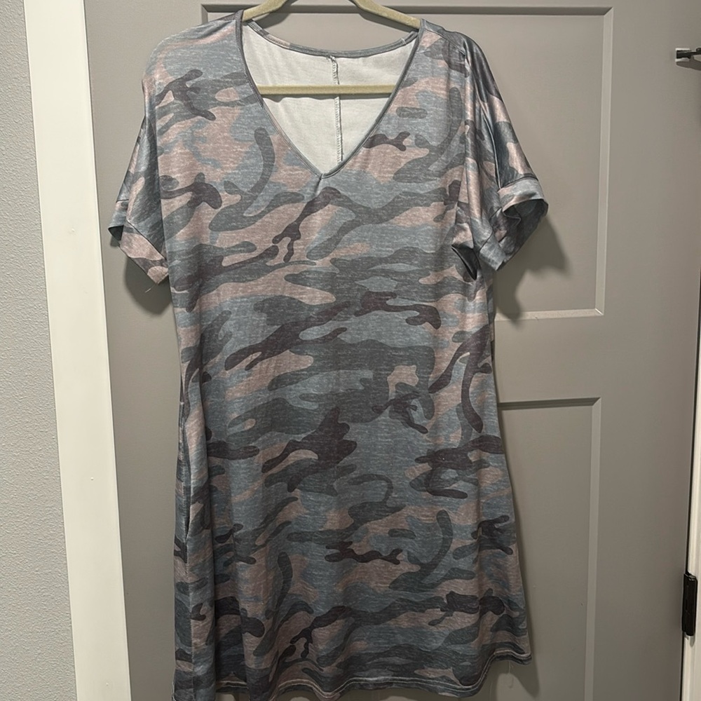 Amazon camo tshirt dress